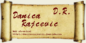 Danica Rajčević vizit kartica